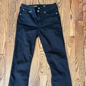 J. Crew Midnight Black Denim Demi Boot Cut Jeans
